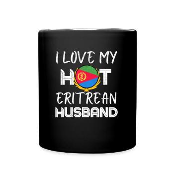 Proud Eritrean Husband Proud Wife - Full Colour Mug - black - Front