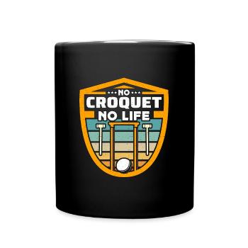 No Croquet No Life Outdoor Game Croquet Master - Mug uni - noir - Devant