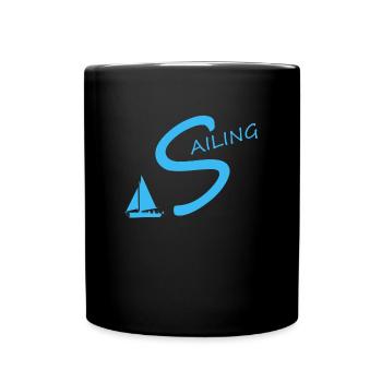 sailing - Tasse einfarbig - Schwarz - Vorne