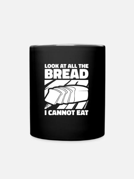 Glutenfrei - Tasse einfarbig - Schwarz