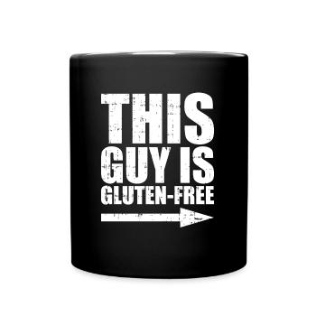 Glutenfrei Kerl - Tasse einfarbig - Schwarz - Vorne