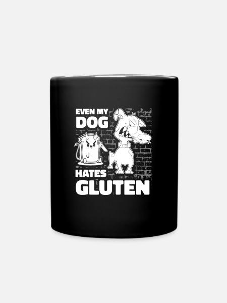 Chien sans gluten - Mug uni - noir