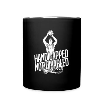 Wheelchair Wheelchair Disabled - Full Colour Mug - black - Front