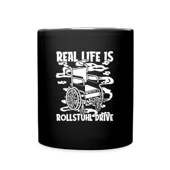 Fauteuil roulant Fauteuil roulant drôle - Mug uni - noir - Devant