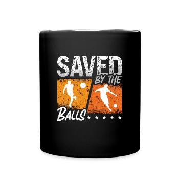 Tournoi de kickball sauvé par les balles - Mug uni - noir - Devant