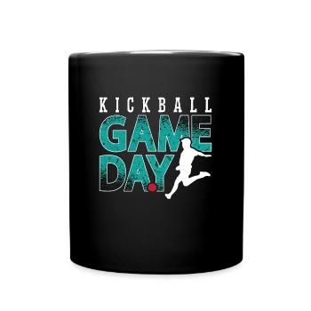 Kickball Game Day Kickball Tournament Kickballer - Tasse einfarbig - Schwarz - Vorne