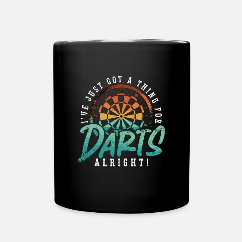 Sports cibles J’ai juste un truc pour le jeu de fléchettes - Mug uni - noir