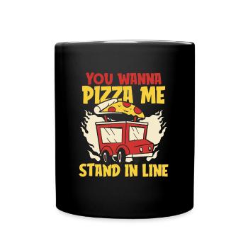 Pizza de rue - Mug uni - noir - Devant