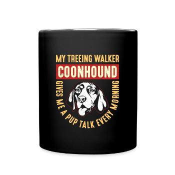 Coonhound My Treeing Walker Coonhound Animal Lover - Full Colour Mug - black - Front