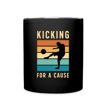Kickball For A Cause Retro Kickball Tournament - Tasse einfarbig - Schwarz - Vorne