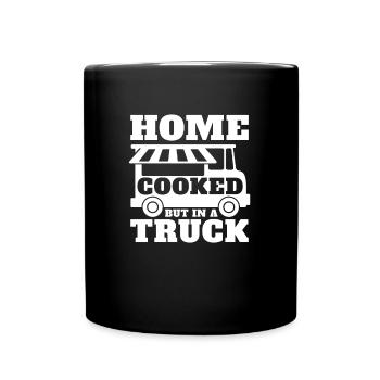 Cuisine de rue - Mug uni - noir - Devant