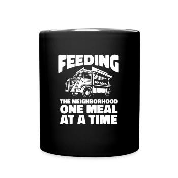 Quartier de street food - Mug uni - noir - Devant