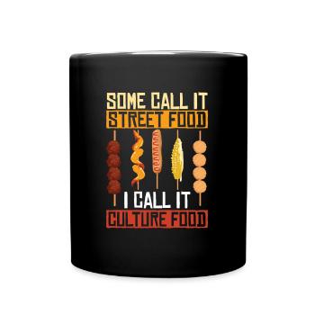Corndog de rue - Mug uni - noir - Devant