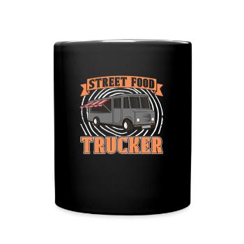 Camionneur de nourriture de rue - Mug uni - noir - Devant