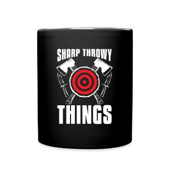 Sports cibles Sharp Throwy Things Tir Sports - Mug uni - noir - Devant