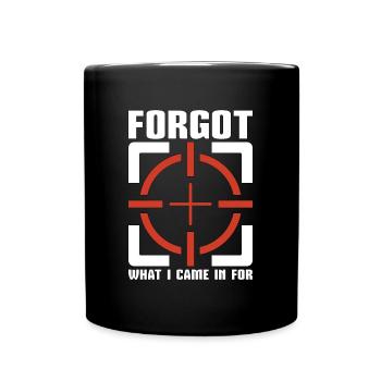Target Sports Forgot What I Came In For Dartboard - Tasse einfarbig - Schwarz - Vorne