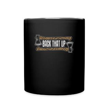 Target Sports Back That Up Shooting Club Bullseye - Full Colour Mug - black - Front