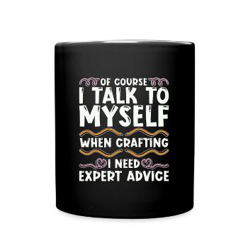 Scrapbooking Of Course I Talk To Myself Artwork - Full Colour Mug - black - Front