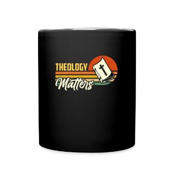 Theology Matters Religious Theologian Theologist - Full Colour Mug - black - Front