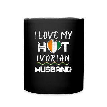 Funny Ivorian Husband Proud Wife - Full Colour Mug - black - Front