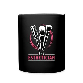Aesthetician The Esthetician Beautician Skin Care - Full Colour Mug - black - Front