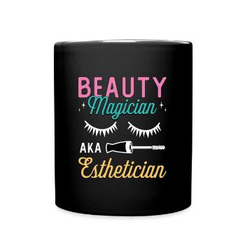 Esthéticienne Beauté Magicienne Soins de la peau - Mug uni - noir - Devant