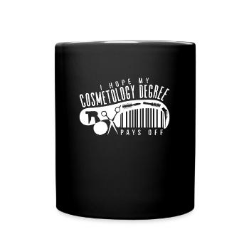 Cosmétologie J’espère mon diplôme en cosmétologie Soins de la peau - Mug uni - noir - Devant