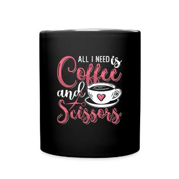 Cosmétologie Tout ce dont j’ai besoin, c’est de café et de coiffure - Mug uni - noir - Devant