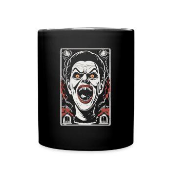 Gruseliges Halloween-design, Lustiger Geist outfit - Tasse einfarbig - Schwarz - Vorne