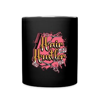 Cosmetology Hair Hustler Loves Beauty Services - Full Colour Mug - black - Front