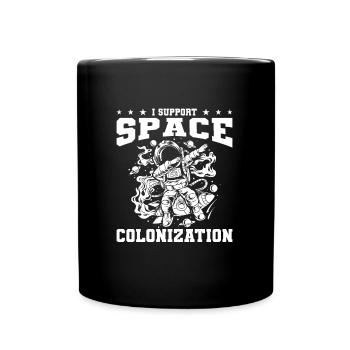 Space Space Colonization - Full Colour Mug - black - Front