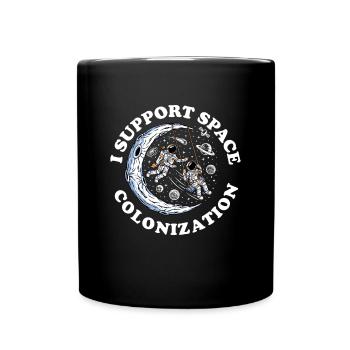 Space Space Colonization - Full Colour Mug - black - Front