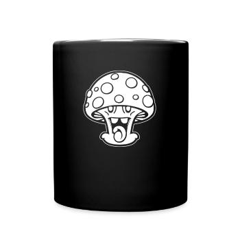 Mushroom Picker Mushrooms - Full Colour Mug - black - Front