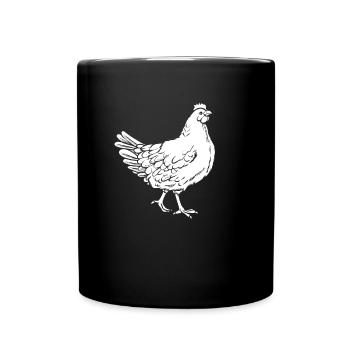 Chicken Hen - Full Colour Mug - black - Front