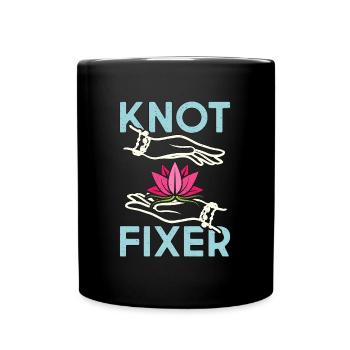 Massage Therapist Knot Fixer Chiropractor Masseuse - Full Colour Mug - black - Front