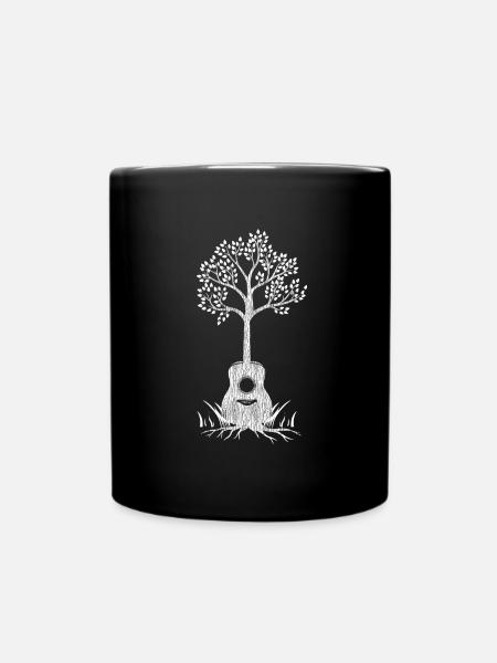 Arbre de guitare acoustique - Mug uni - noir