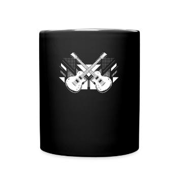 Guitare Electrique Guitare Electrique Vintage - Mug uni - noir - Devant