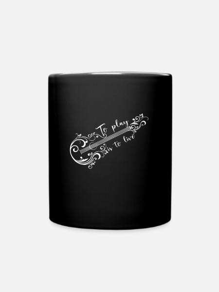 Malle de guitare acoustique - Mug uni - noir