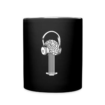 Guitare électrique Casque de guitare électrique - Mug uni - noir - Devant