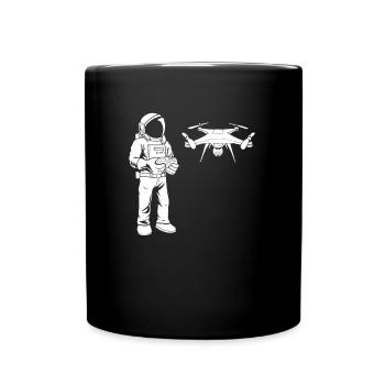 Drone Quadcopter Astronaut - Full Colour Mug - black - Front
