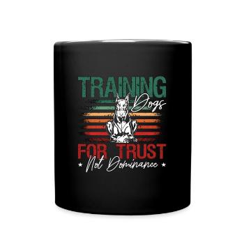 Service Dog Trainer Training For Trust Dog Handler - Full Colour Mug - black - Front