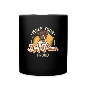 Service Dog Trainer Make Your Dog Training Lover - Full Colour Mug - black - Front