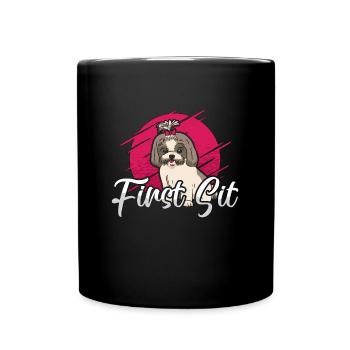 Dresseur de chiens d’assistance Premier entraîneur d’école pour animaux de compagnie assis - Mug uni - noir - Devant