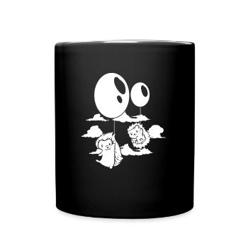 Ballons hérisson - Mug uni - noir - Devant
