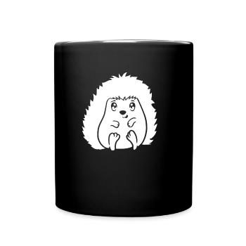 Hérisson Mignon - Mug uni - noir - Devant