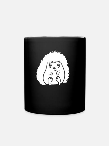 Hérisson Mignon - Mug uni - noir