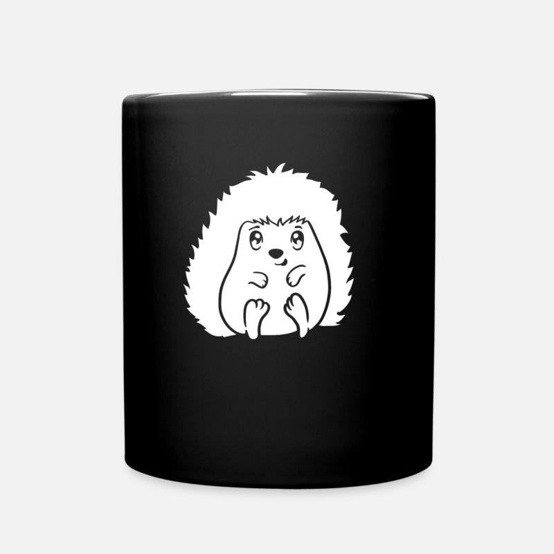 Hérisson Mignon - Mug uni - noir