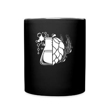 Hobby Brewer Bière Bière Artisanale Bécher Verre - Mug uni - noir - Devant