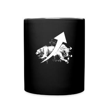 Day Trading Day Trader Ours Taureau - Mug uni - noir - Devant
