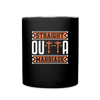 Divorce Lawyer Straight Outta Marriage Conveyancer - Full Colour Mug - black - Front
